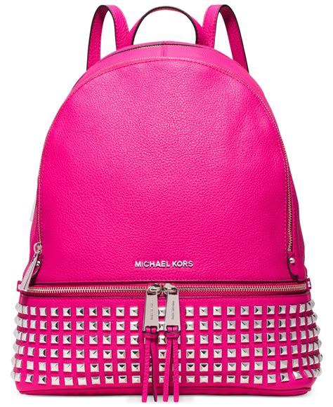 michael kors rhea zip backpack|Michael Kors Backpack with studs.